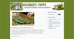 Desktop Screenshot of hochbeet-tipps.com